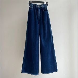 Washed Velvet trousers
